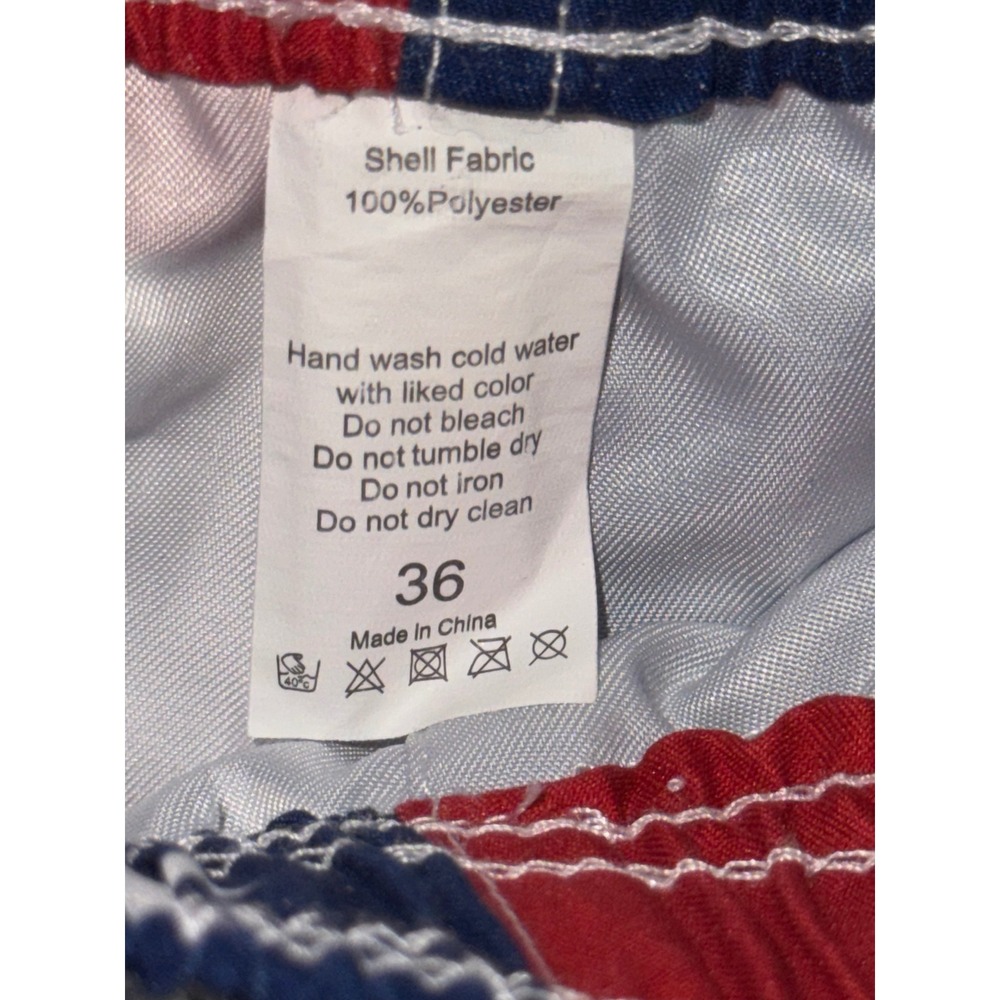 Men's Board Shorts Patriotic US Flag American Flag Swim Trunks Fourth of July 36 - Picture 2 of 6